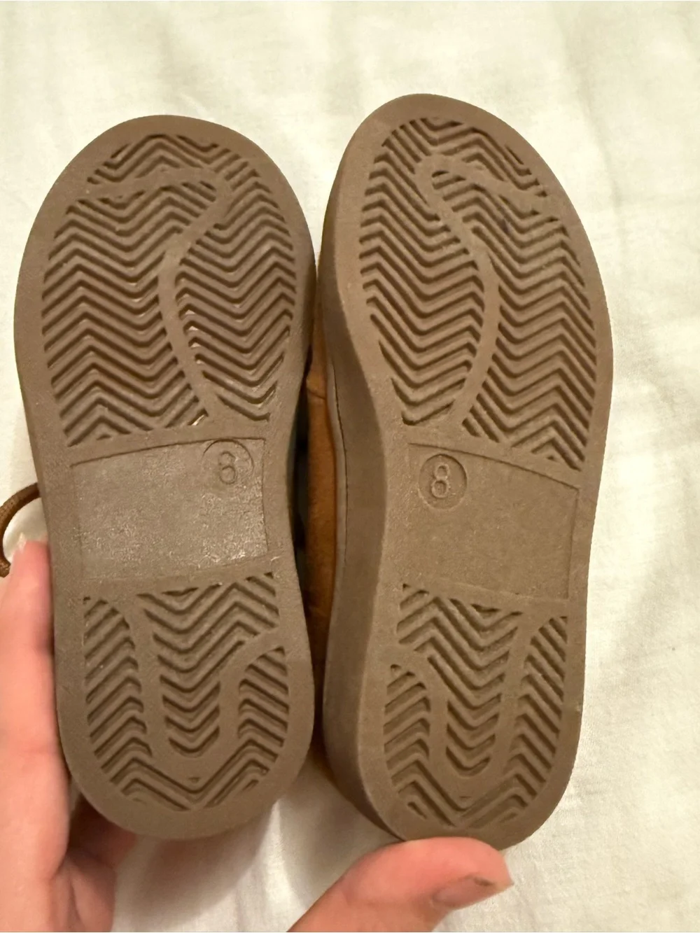 GAP Kids Tan Brown Moccasin Lace-Up Shoes